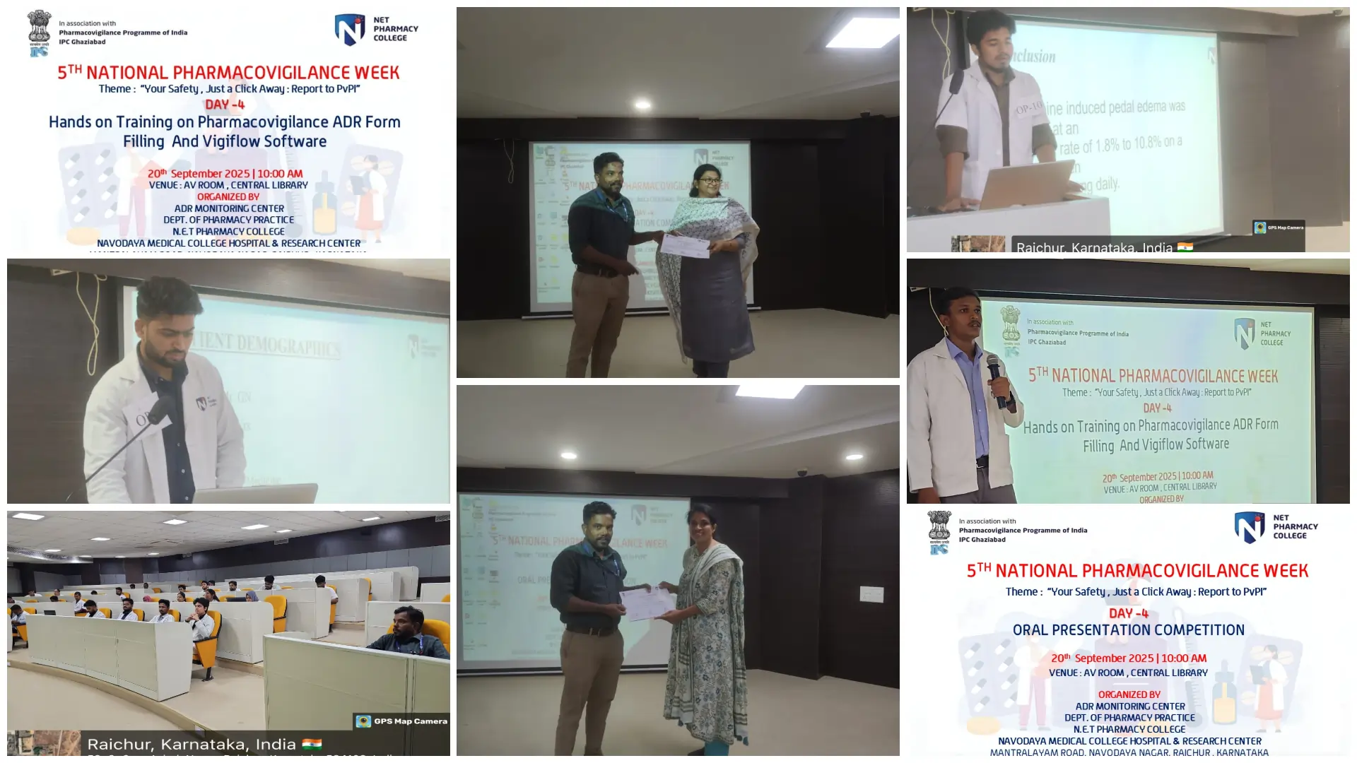 Day 4 Report -5th National Pharmacovigilance Week 2025  | N.E.T Pharmacy College, Raichur