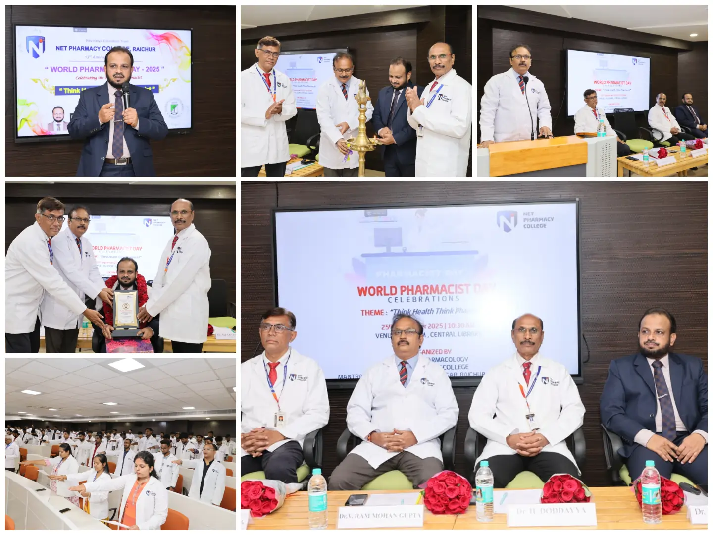 World Pharmacist Day 2025 Celebrations at N.E.T Pharmacy College, Raichur
