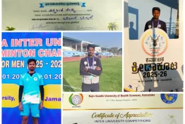 Mr. Vishwa Simha Reddy Represents RGUHS at National and State Level Sports Competitions