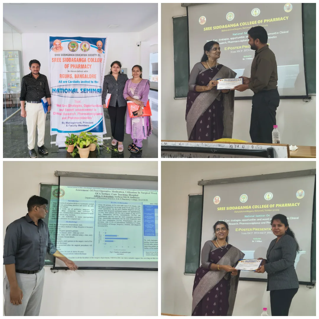 Faculty & Pharm.D Interns Participate in RGUHS National Seminar on Clinical Research & Pharmacovigilance