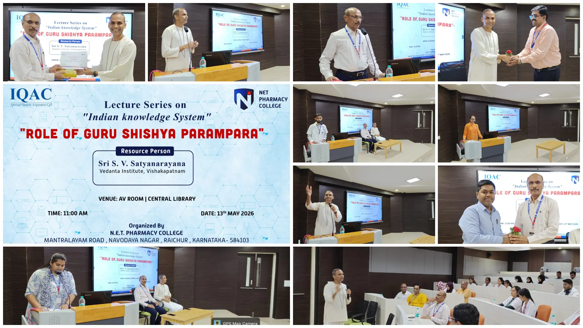 Guest Lecture on “Role of Guru Shishya Parampara” under the Lecture Series on Indian Knowledge System