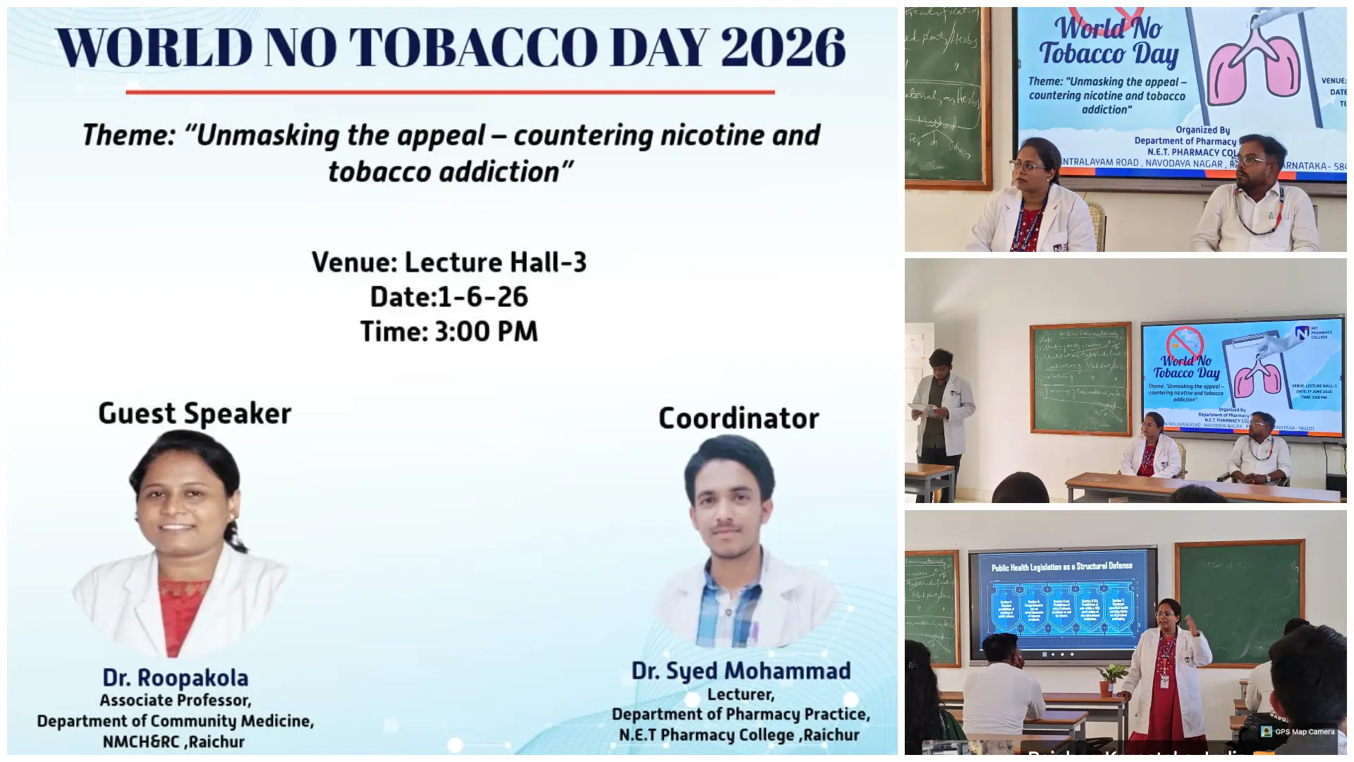 World No Tobacco Day 2026 Awareness Program
