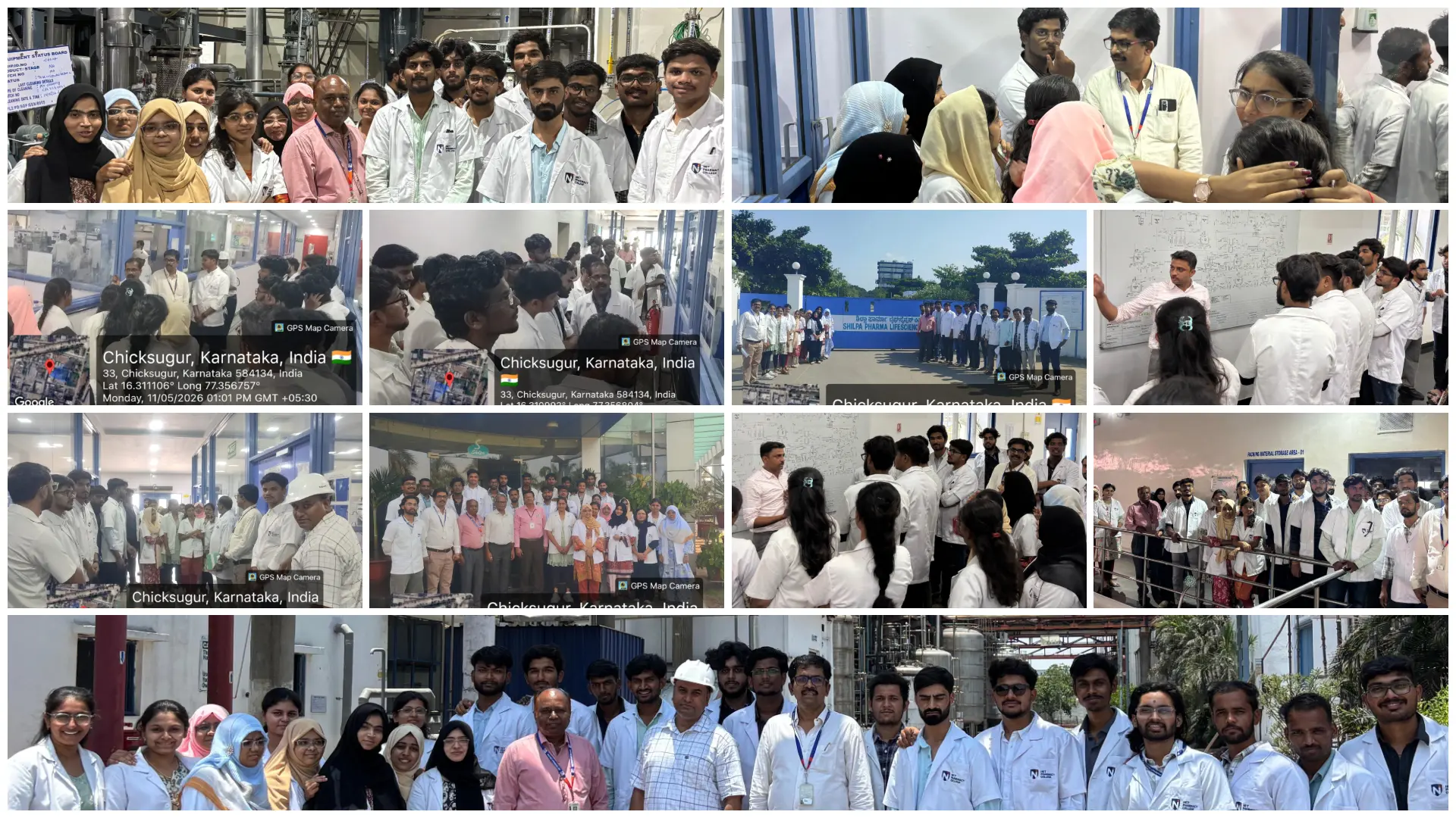 Industrial Visit to Shilpa Pharma Life Sciences by N.E.T. Pharmacy College Students